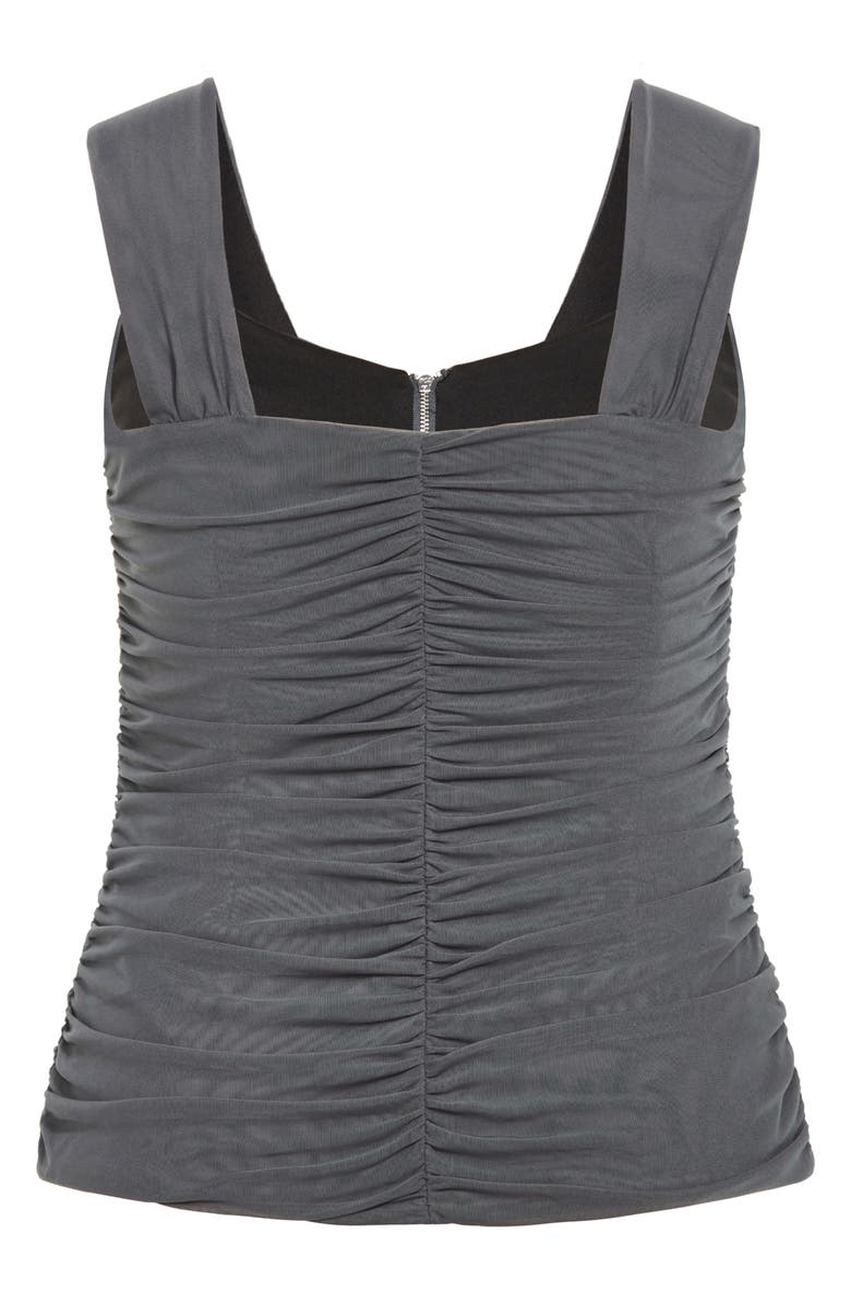 City Chic Billie Mesh Tank Top, Alternate, color, Grey