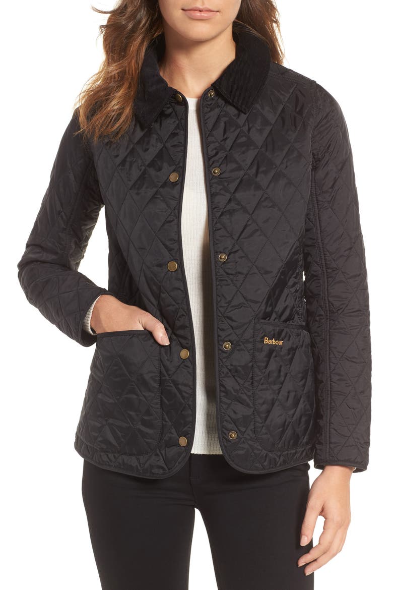 Annandale Quilted Jacket, Main, color, BLACK