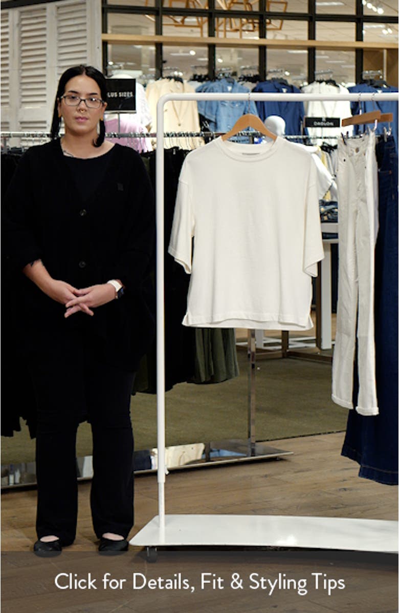 Amelie Crochet Back Cotton T-Shirt, sales video thumbnail