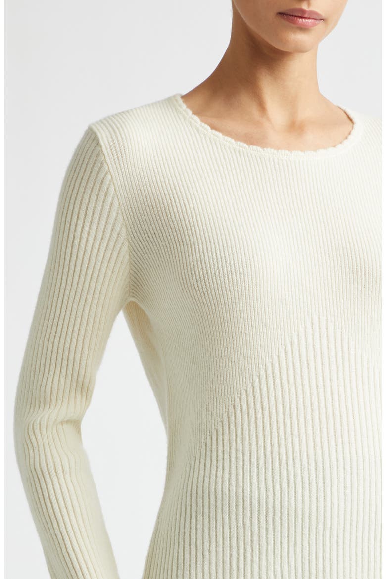 Wool & Cashmere Sweater, Alternate, color, COCONUT