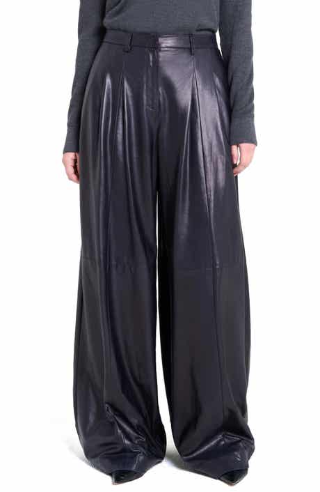 Avery Wide Leg Leather Pants