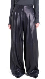 TWP Avery Wide Leg Leather Pants