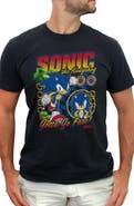 Sonic the Hedgehog Men's Sonic the Hedgehog Gotta Go Fast Distressed Graphic T-Shirt