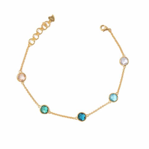 Confetti 18k Gold plated sterling silver stackable bracelet