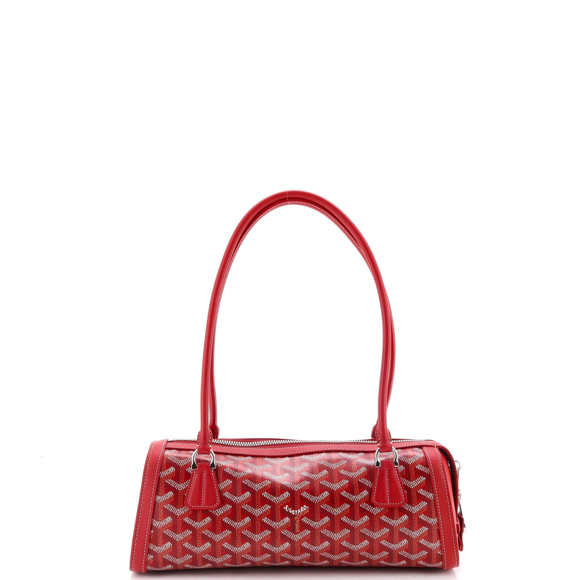 Bonbonniere Bag Coated Canvas, Alternate, color, Red