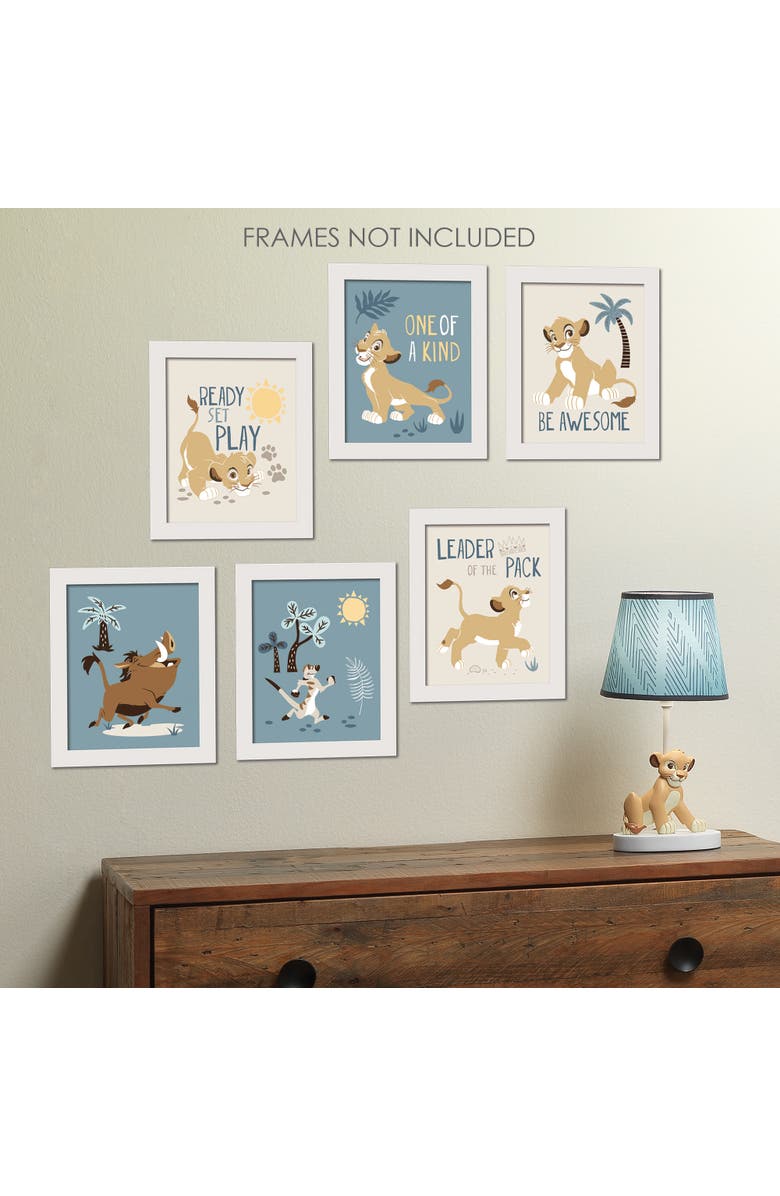 Lambs & Ivy Disney Baby Lion King Unframed Wall Art - Simba/Timon/Pumba, Alternate, color, Multicolor