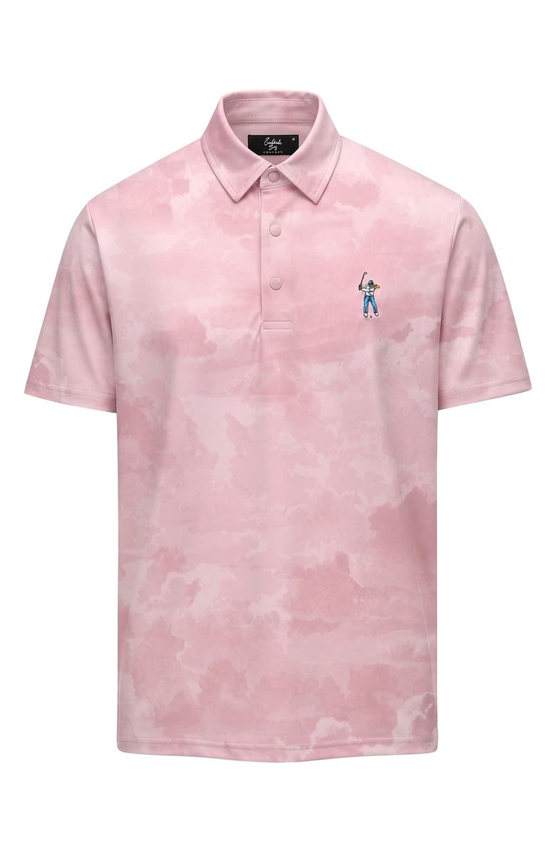 Eastside Golf Snap Placket Performance Golf Polo, Main, color, Icy Pink