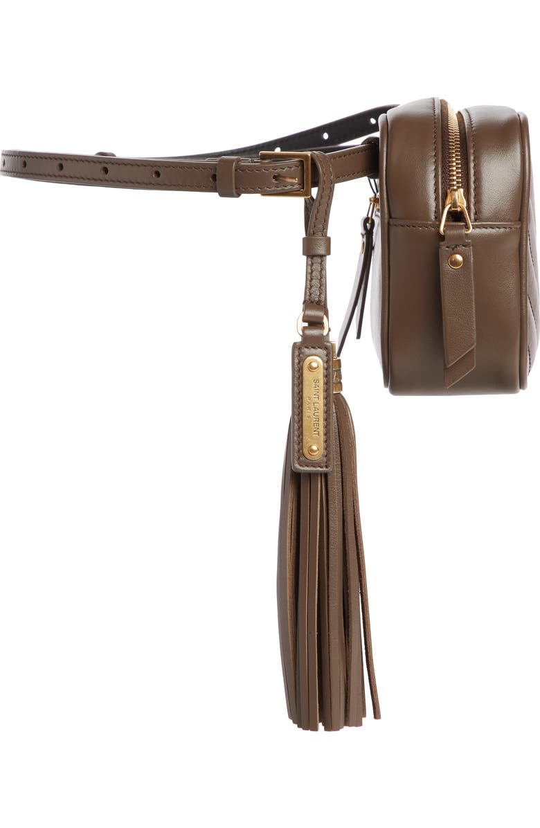 Saint Laurent Lou Quilted Leather Belt Bag with Tassel, Alternate, color,