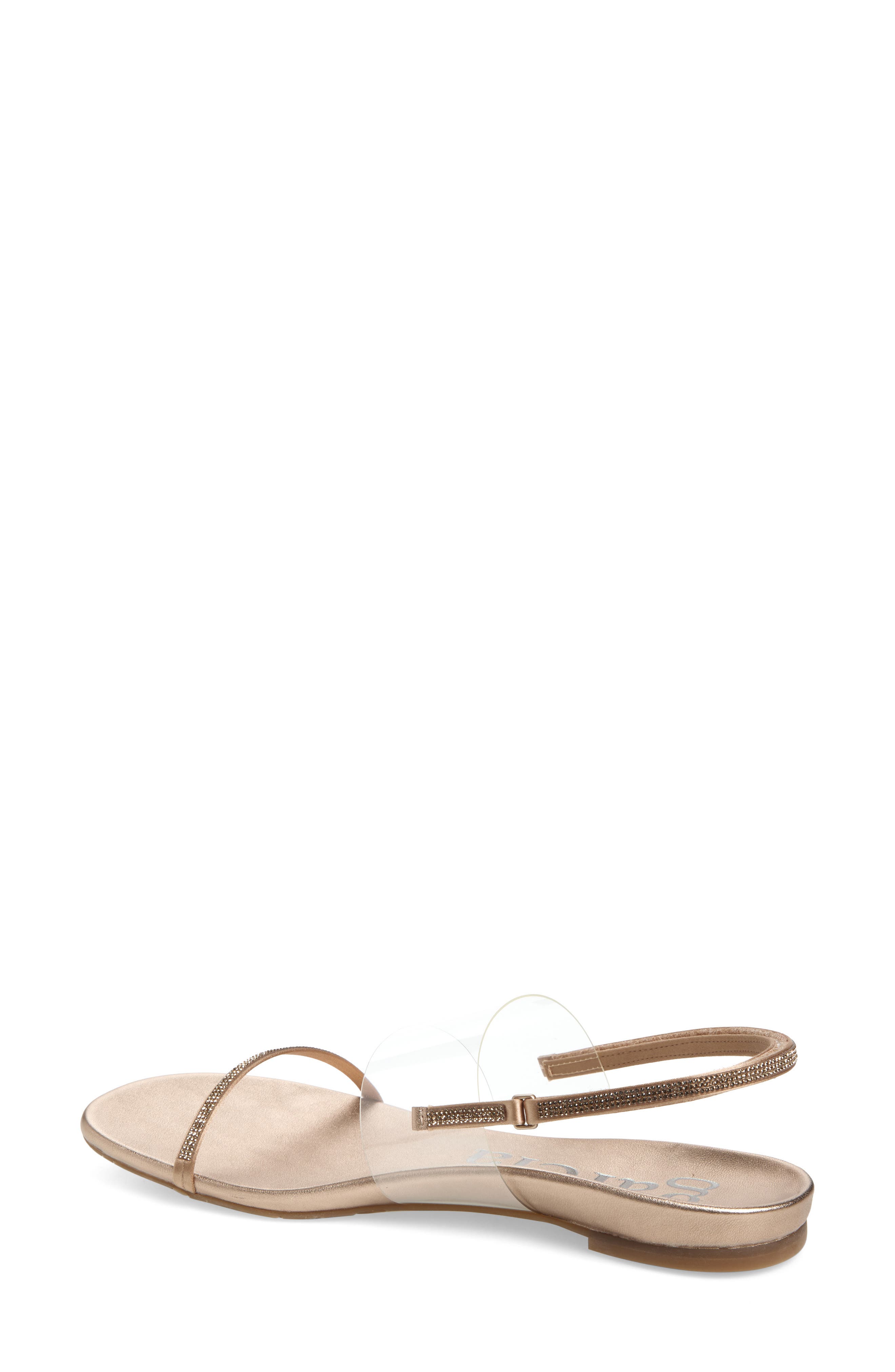 Pedro Garcia Blaer Slingback Sandal, Alternate, color, Rose Gold Nappa Lame-Jelly