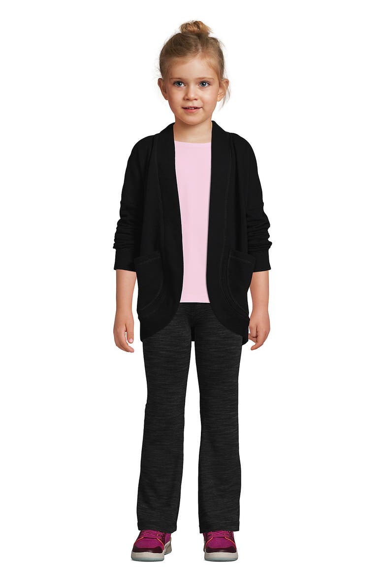 Girls Active Cardigan, Alternate, color, Black