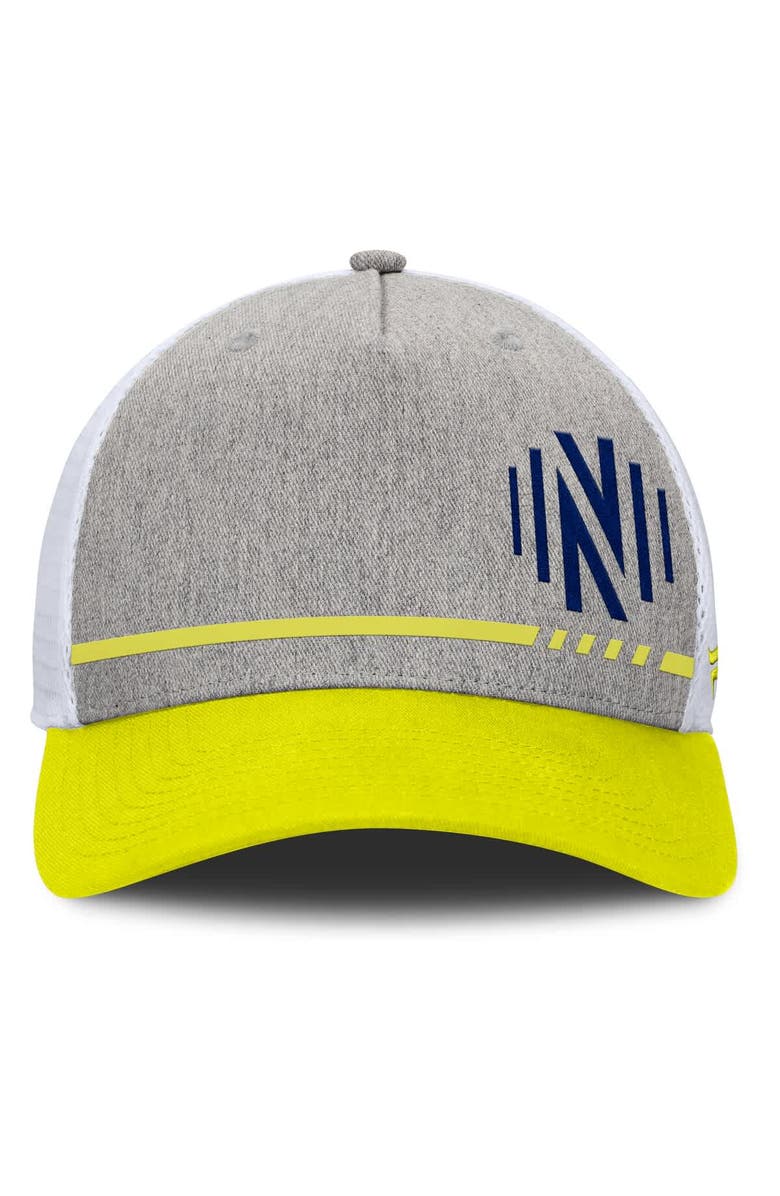 FANATICS Men's Fanatics Heather Gray Nashville SC Low Block Trucker Adjustable Hat, Alternate, color, Heather Gray