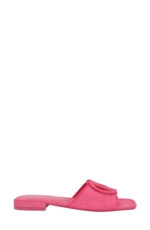 Guess Tarishae Slide Sandal In Medium Pink