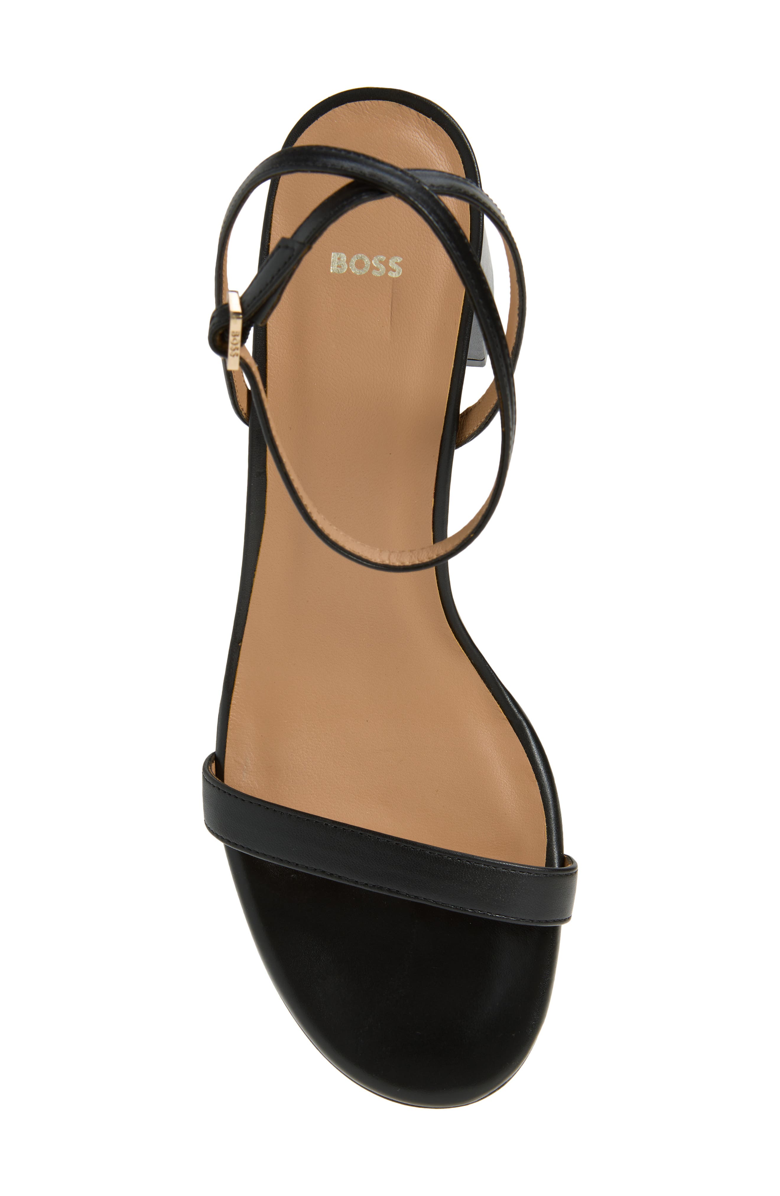 BOSS Cristas Ankle Strap Sandal, Alternate, color, Black