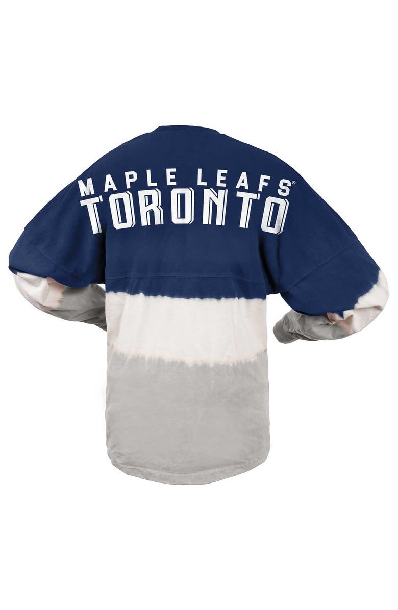 SPIRIT JERSEY Women's Fanatics Branded Blue/Gray Toronto Maple Leafs Ombre Long Sleeve T-Shirt, Alternate, color, 