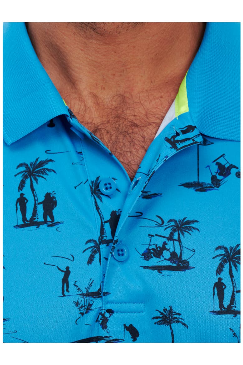 Golf Paradise Short Sleeve Performance Polo, Alternate, color, LIGHT BLUE