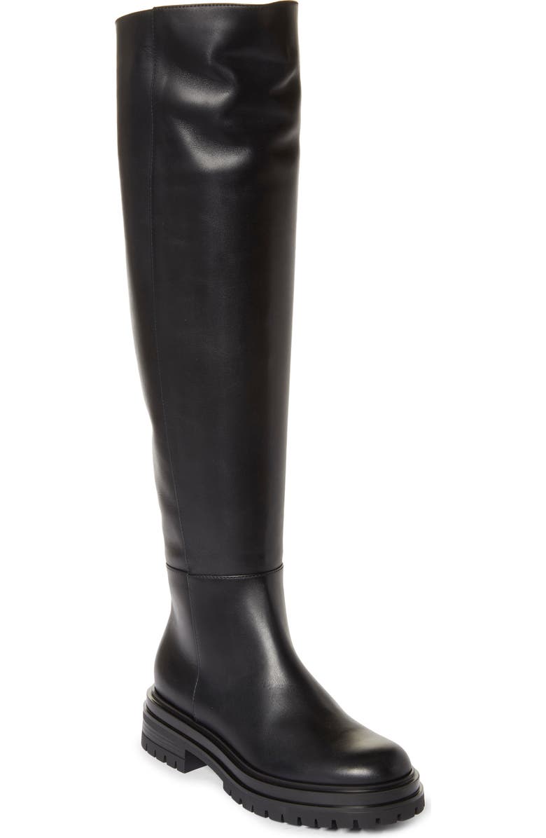 Gianvito Rossi Over the Knee Leather Boot, Main, color,