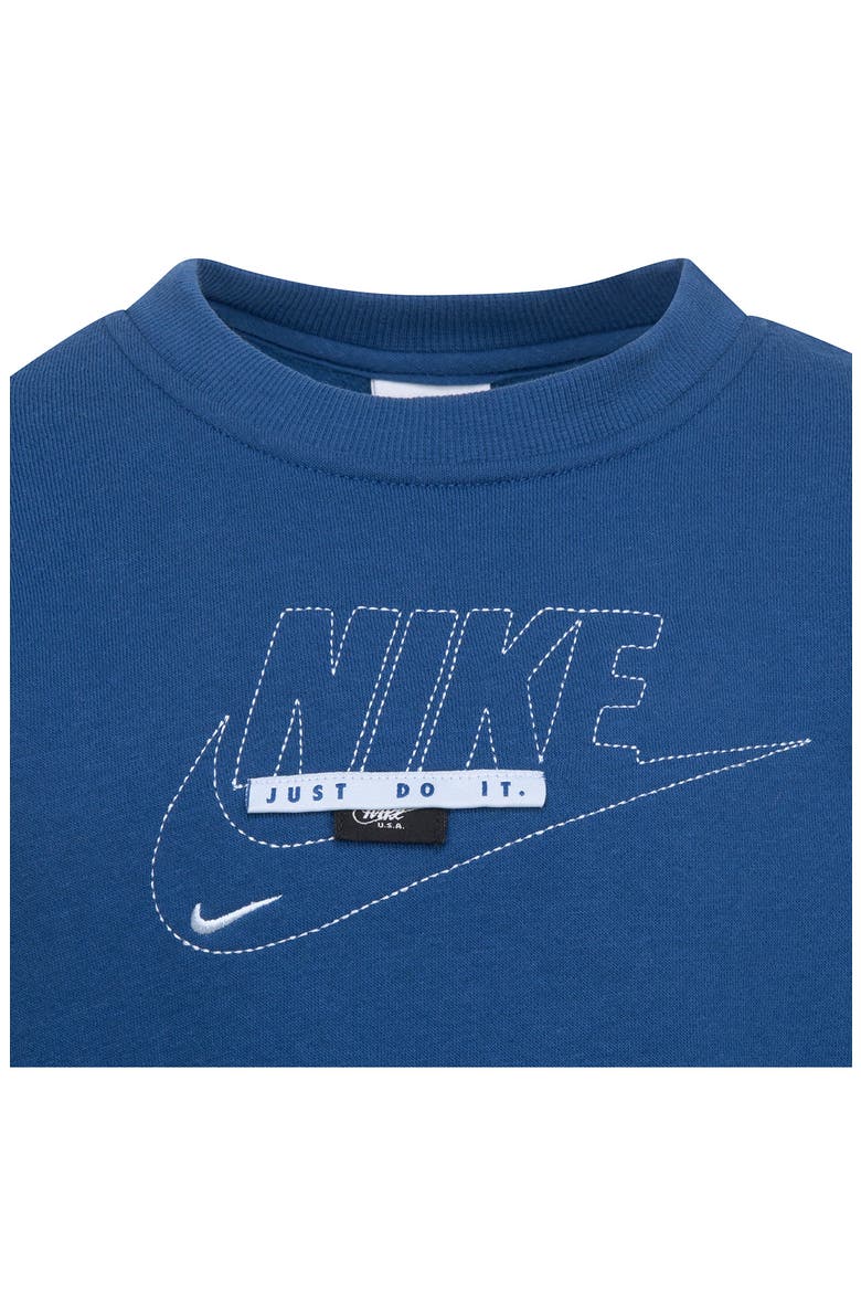 Kids' Sportswear Club Specialty Fleece Crewneck Sweatshirt, Alternate, color, COURT BLUE