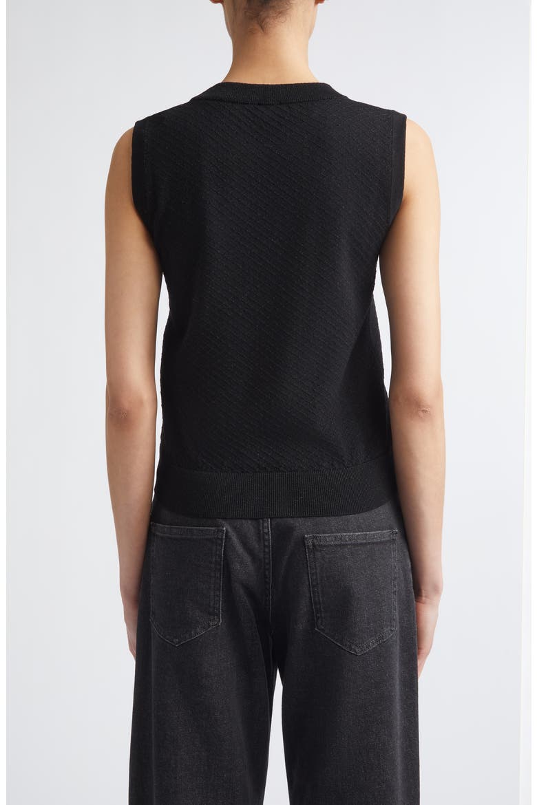 Sleeveless Wool Blend Knit Shell, Alternate, color, 22 BLACK