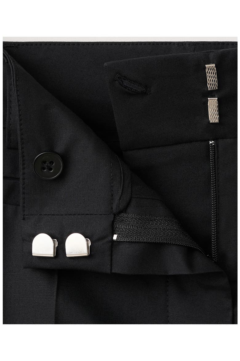 Starring Hailey Bieber Serin Stretch Cotton Pants, Alternate, color, BLACK