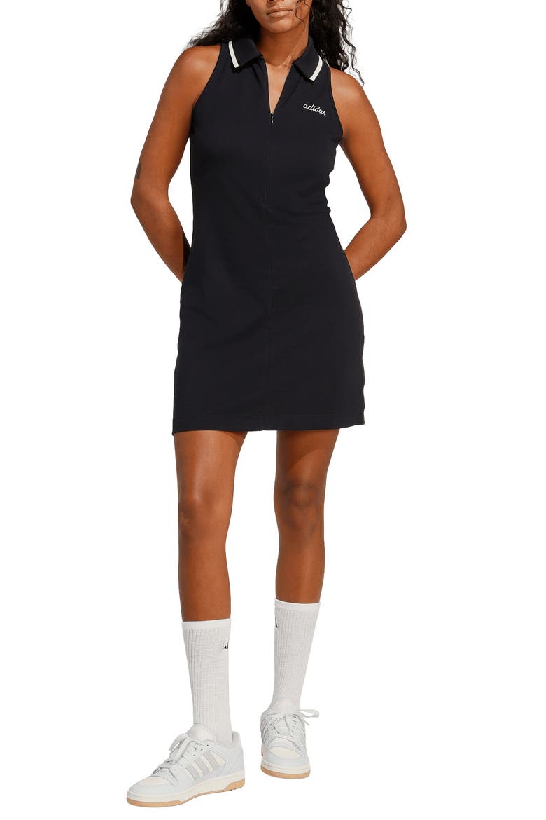 Seasonal Essentials Colorpop Dress, Main, color, BLACK/ OFF WHITE/