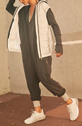 FP Movement Hot Shot Long Sleeve Stretch Cotton Jumpsuit