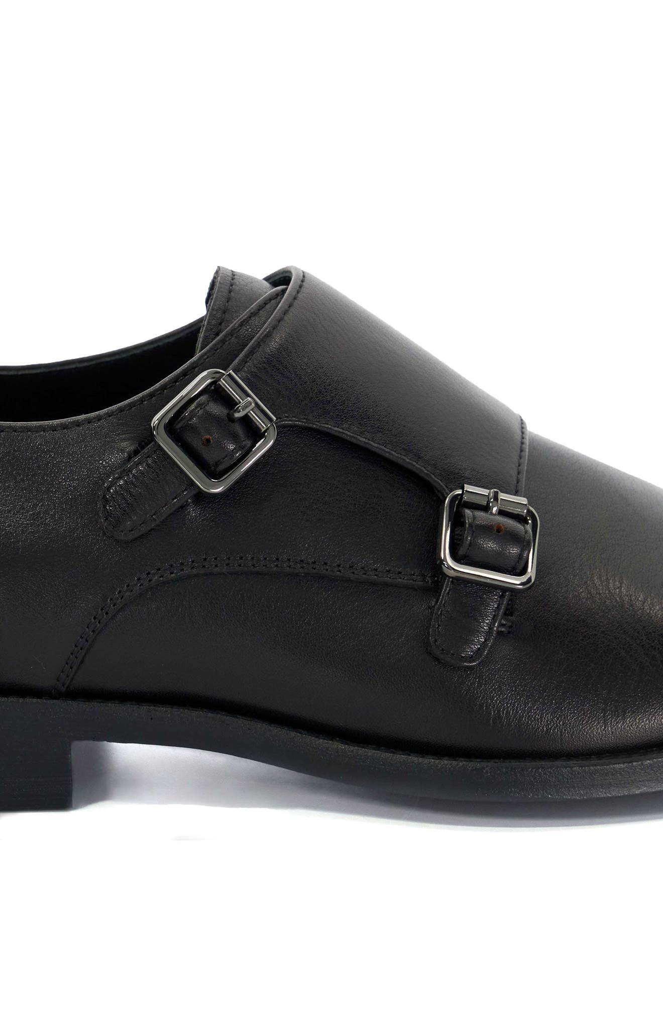 Dune London Satchin Double Monk Strap Shoe, Alternate, color, 