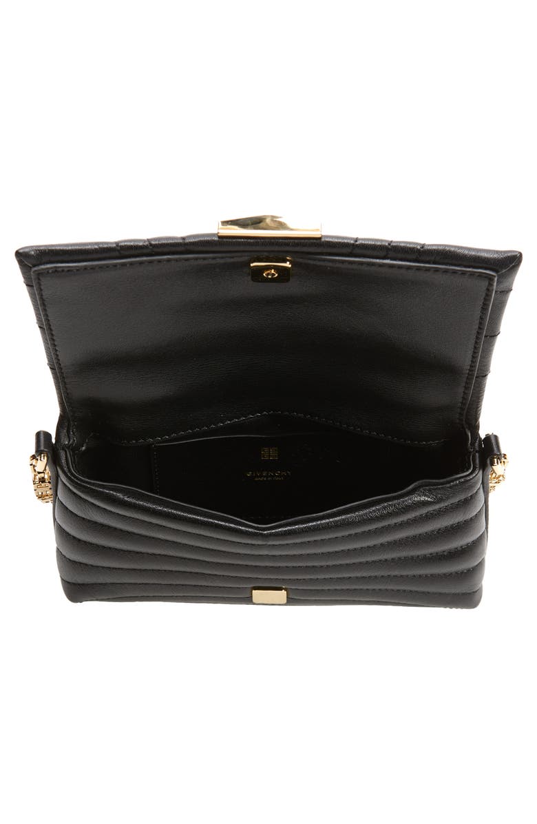 Givenchy Micro 4G Soft Quilted Metallic Leather Crossbody Bag, Alternate, color,