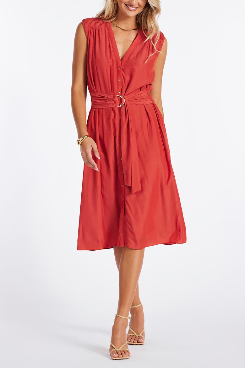 Summer Soiree Dress, Main, color, Hibiscus