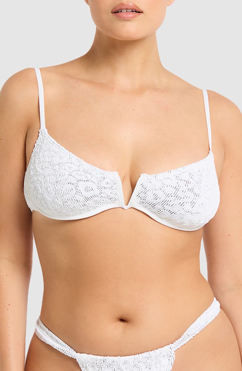 bond-eye Nora Underwire Bikini Top, Alternate, color, Optic White Leopard