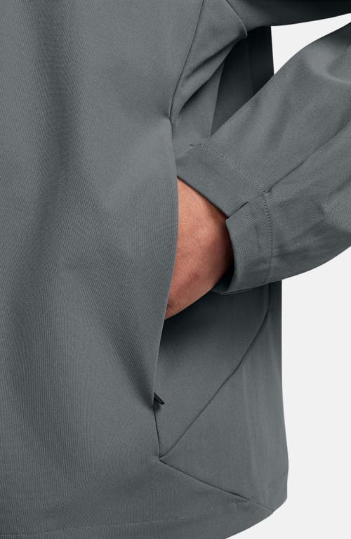 Nike Dri-fit 24.7 Perfectstretch Zip-up Shirt Jacket In Gray