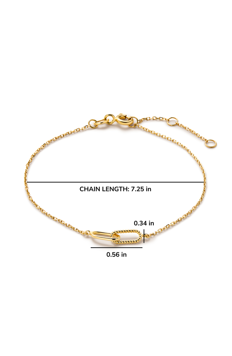 Ana Luisa Gold Bracelet - Gold Twisted Link Bracelet, Alternate, color, Gold