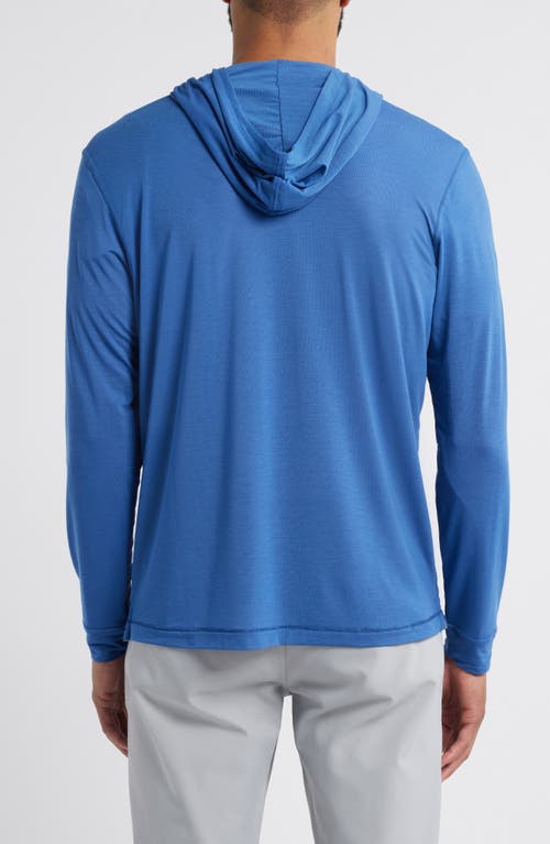 Johnnie-o Welsey Performance Half Zip Hoodie In Lake