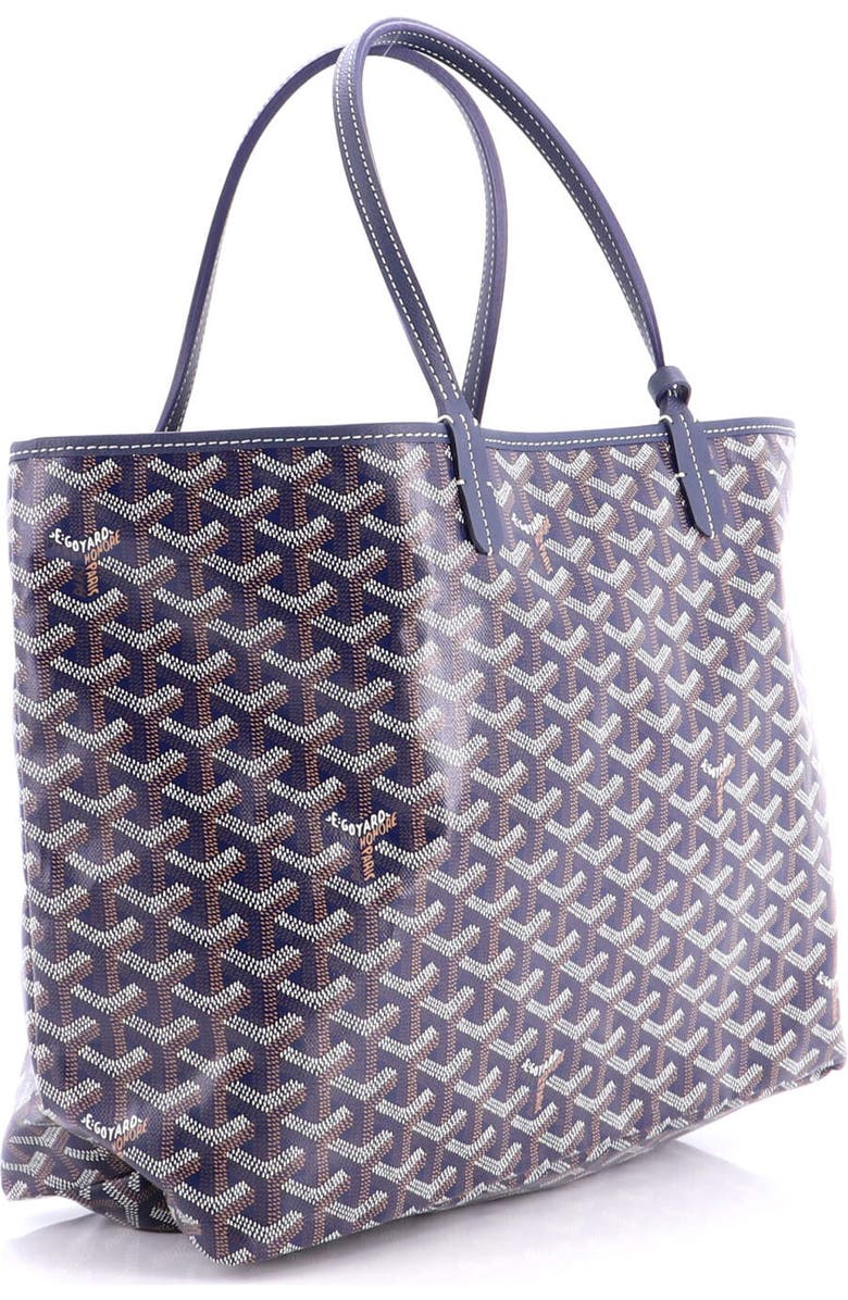 Pre-Owned Goyard Saint Louis Tote Coated Canvas PM, Alternate, color, Blue