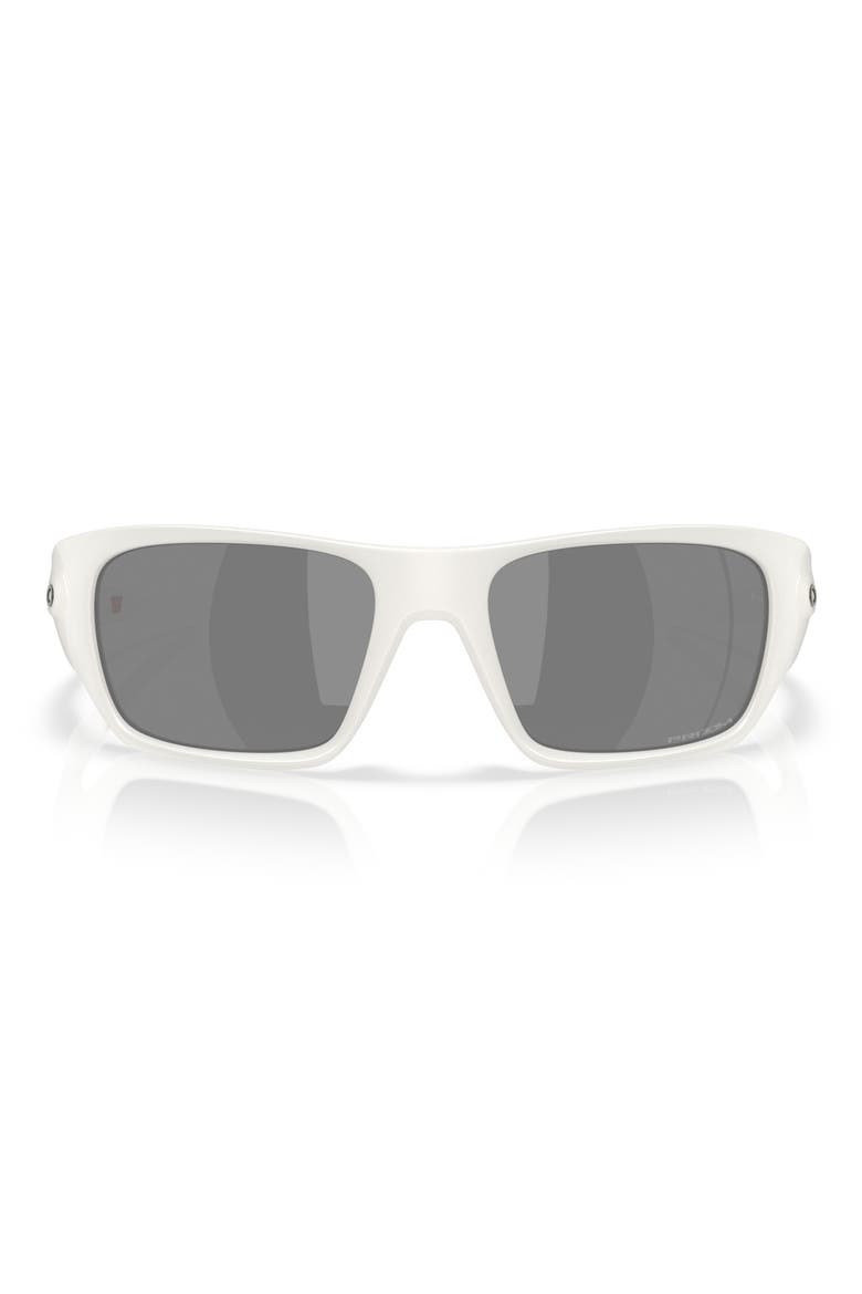 60mm Prizm™ Rectangular Sunglasses, Main, color, MATTE VAPOR / PRIZM BLACK