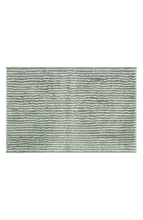 Pinstripe Cotton Bath Mat