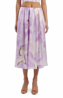 Bardot Leia Floral Midi Skirt