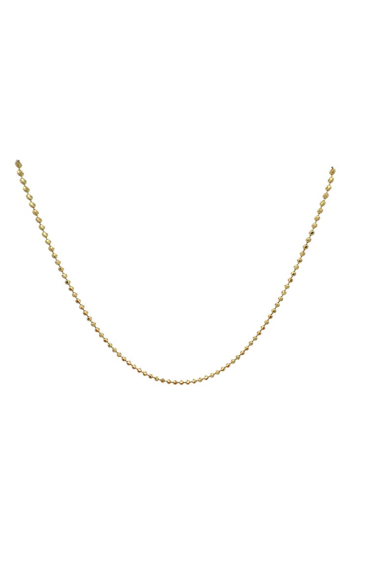14K Diamond Cut Moon 2.5mm 20in Chain Necklace, Alternate, color, Yellow Gold