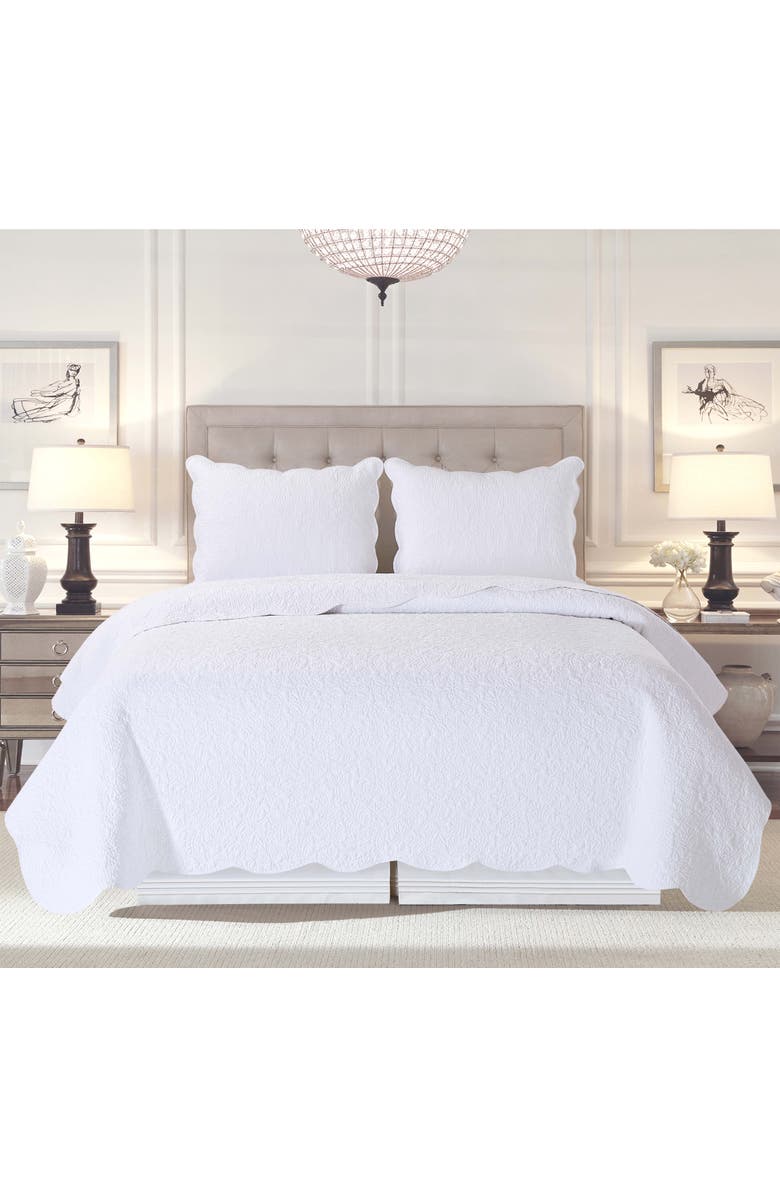C&F Home Christiana White Quilt Bedding Collection, Alternate, color, White
