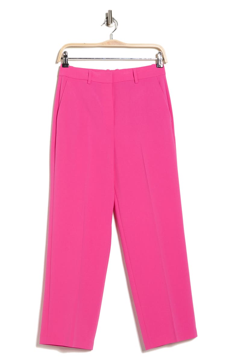Theory High Waist Straight Leg Pants, Alternate, color, Carnation