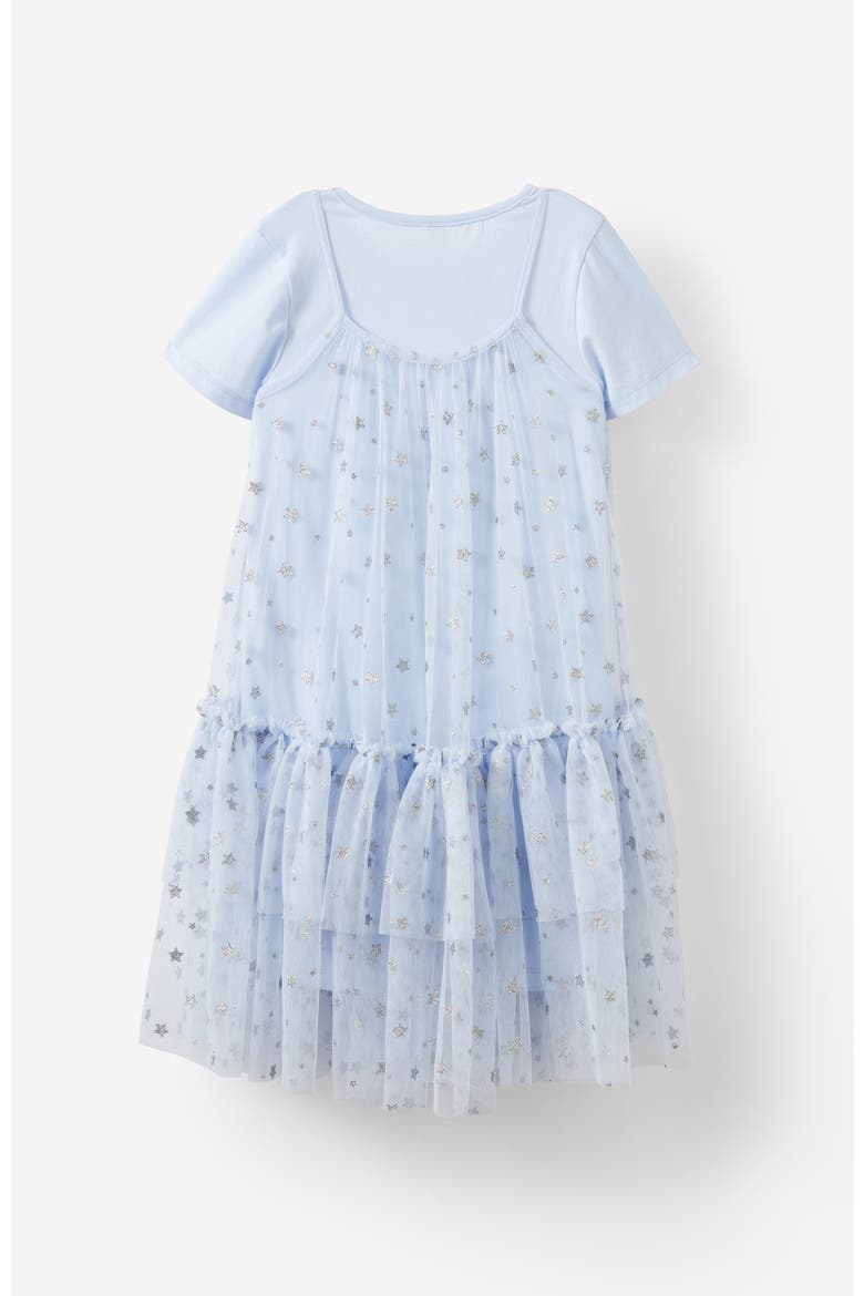 Kid's Kristen Dress Up Dress, Alternate, color, Morning Blue Sparkle