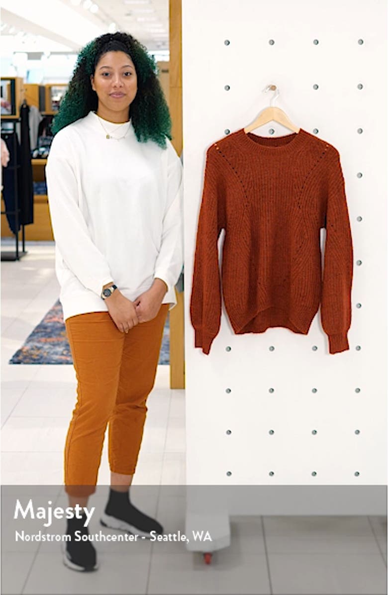 Chunky Pointelle Sweater, sales video thumbnail