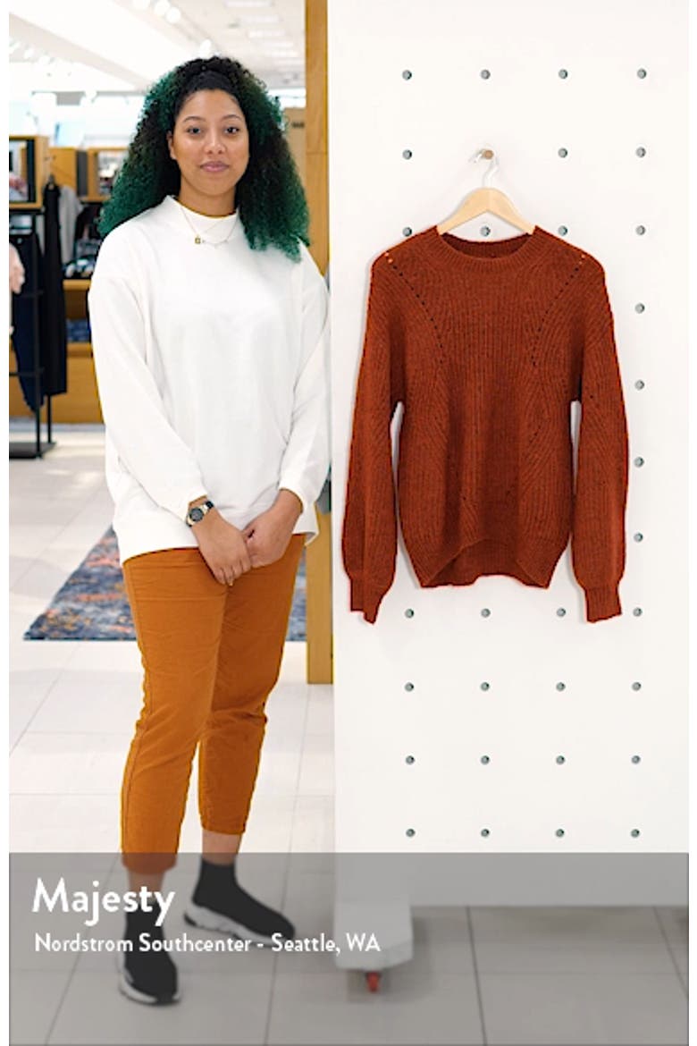 Chunky Pointelle Sweater video