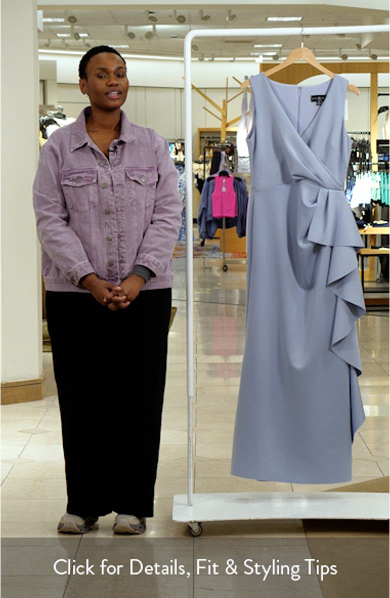 Ruffle Scuba Gown, sales video thumbnail