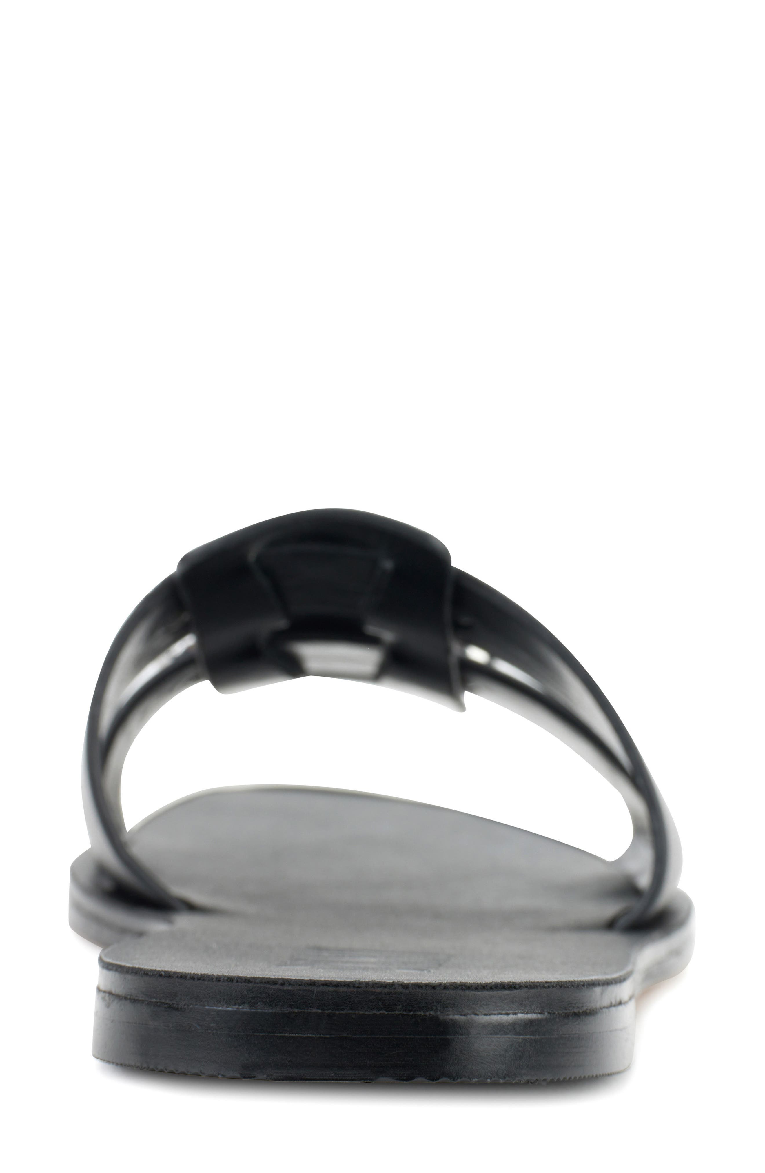 DKNY Glynn Studded Slide Sandal, Alternate, color, Black