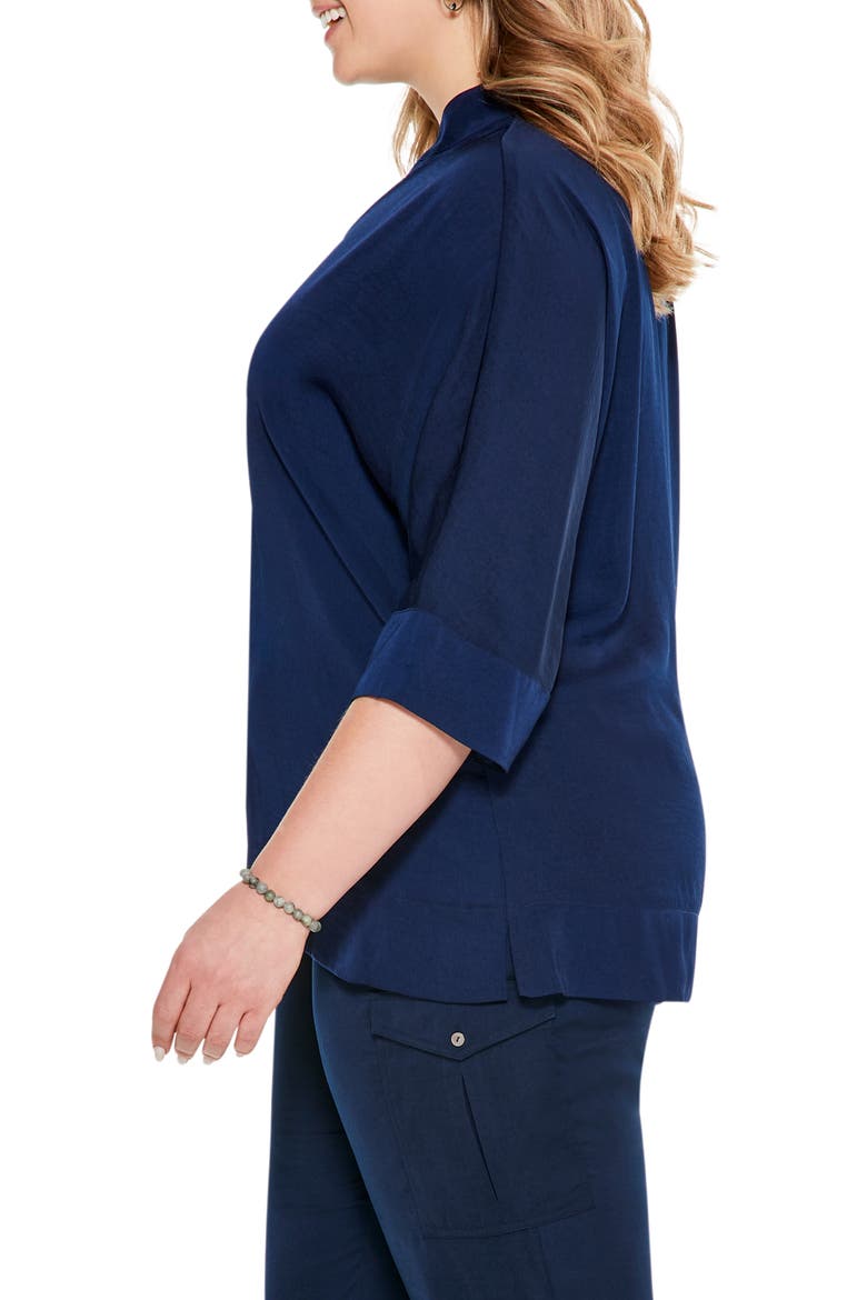 Soft Drape Town Top, Alternate, color, DARK INDIGO