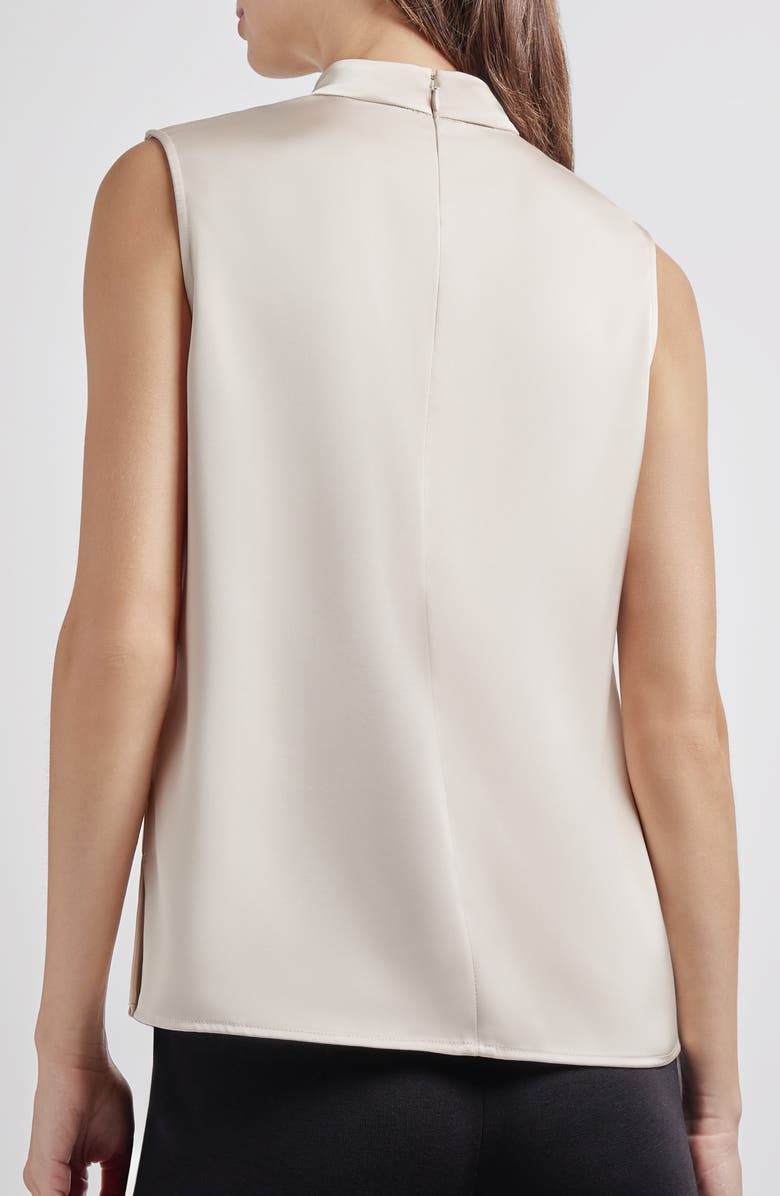 Misook Draped Mock Neck Sleeveless Top, Alternate, color, 