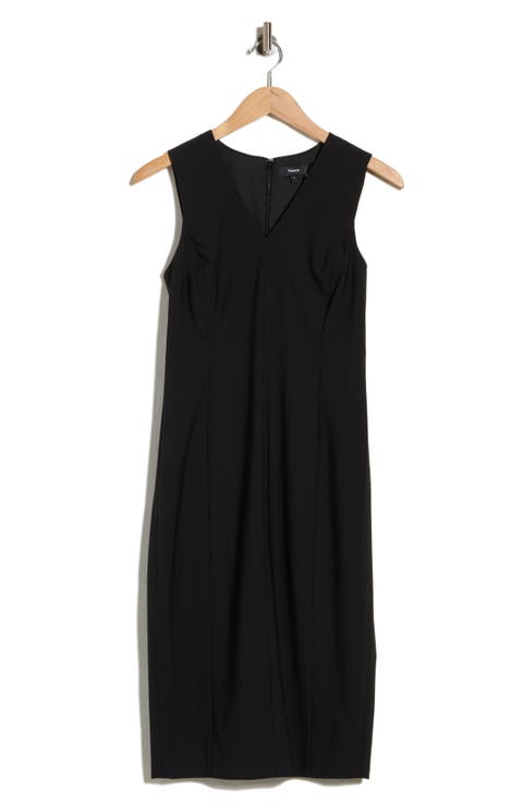 Verve Wool V-Neck Midi Dress