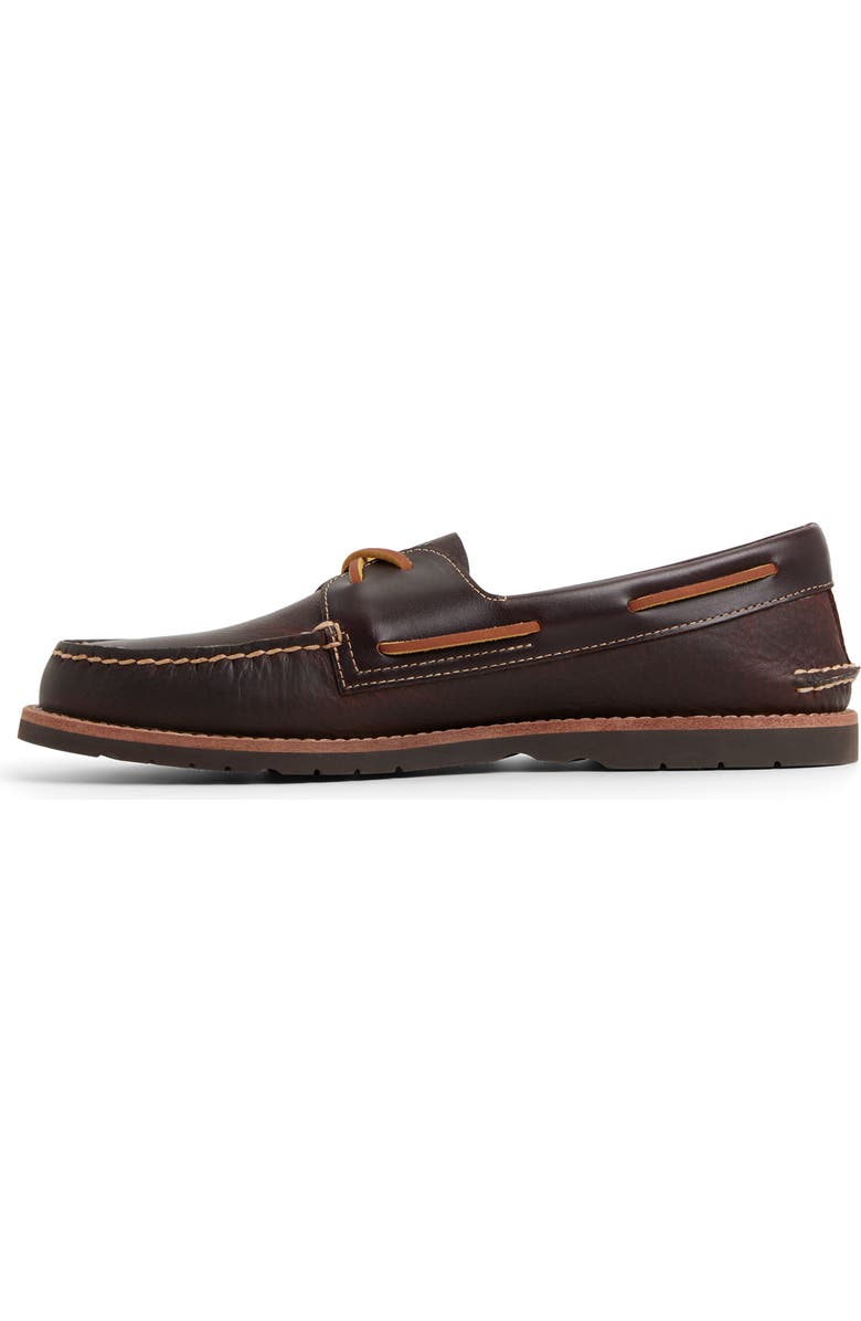 Sperry Authentic Original<sup>™</sup> 2-Eye Ripple Boat Shoe, Alternate, color, Amaretto