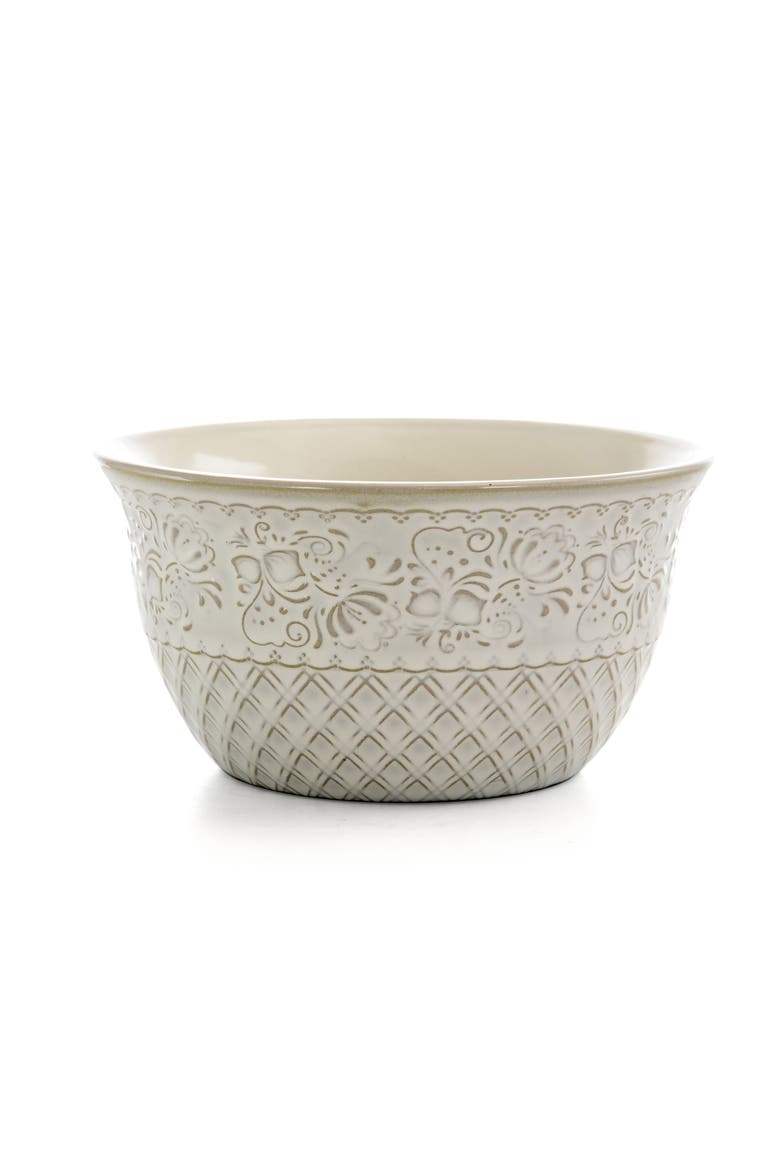 Ivory Lotus 16 Piece Square Dinnerware Set, Alternate, color, White