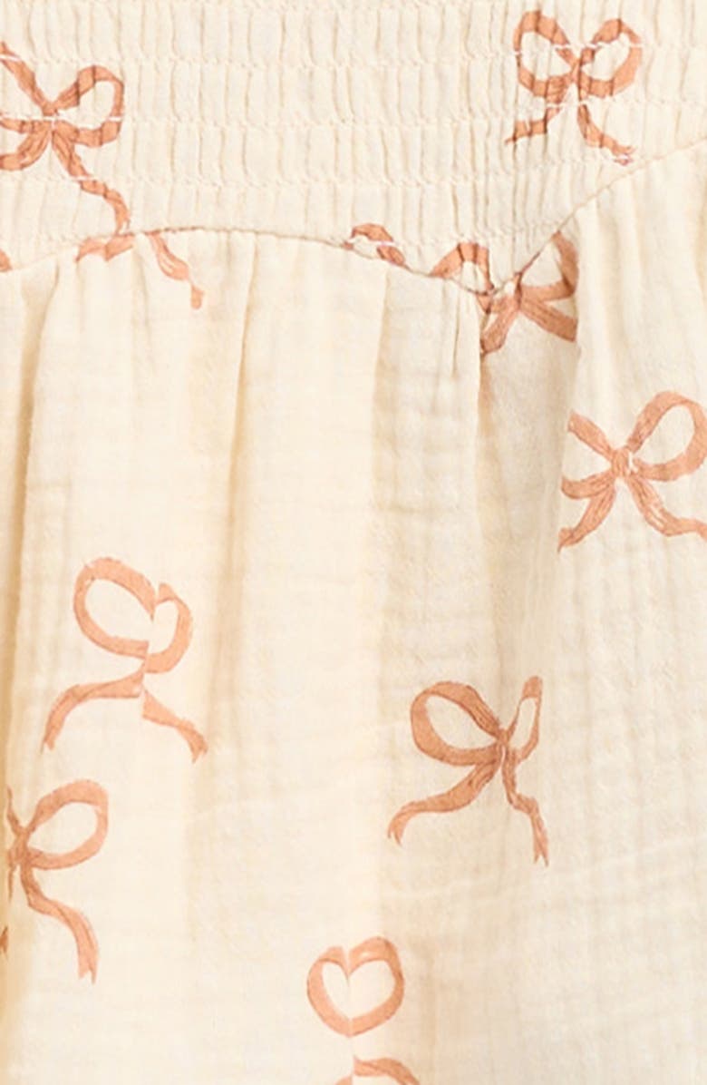 QUINCY MAE Sophia Cotton Top & Bloomers Set, Alternate, color, Natural